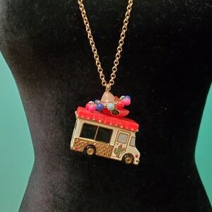 Kate Spade RARE Viva El Taco Truck Haute Stuff Charm Locket Pendant Necklace